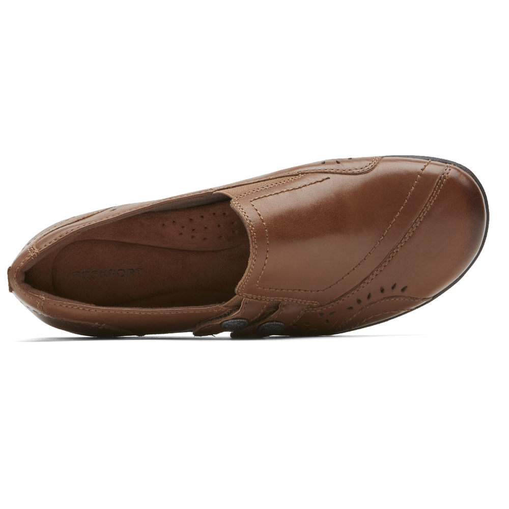 Rockport Singapore Womens Slip-On - Daisey Brown - FN4982573